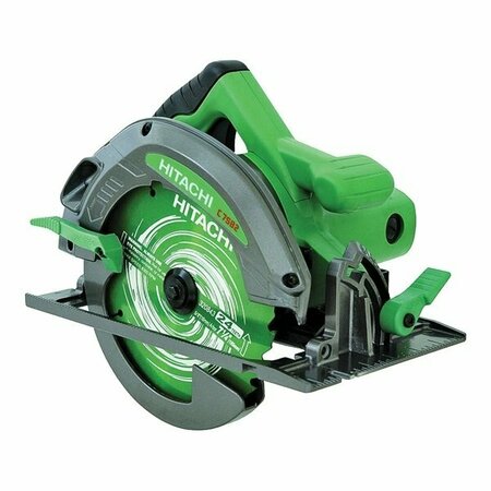 METABO HPT Circular Saw, 15 A, 7-1/4 in Dia Blade, 1-7/8 in at 45 deg, 2-7/16 in at 90 deg D Cutting C7SB2